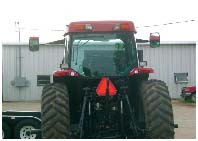 Back of tractor with SMV Sign