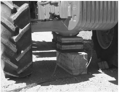 blocks under vehicle