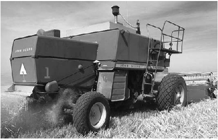 crop being harvested