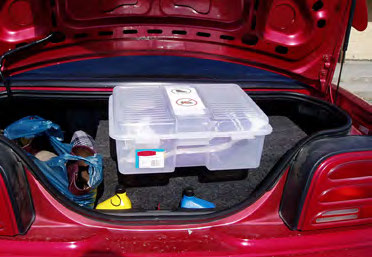photo: boot bin in the trunk