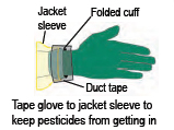 graphic: cuff and jacket sleeve