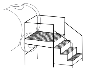 stair for loading tank graphic