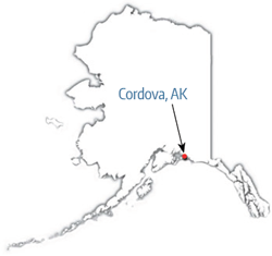 Cordova, Alaska map location