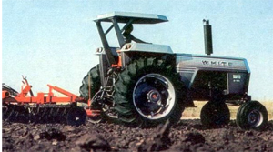 Photo of a tractor with a 2-post ROPS