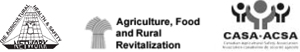 Logos: CASA, Agriculture, food, and rural revitalization, The agricultural health and safety network 