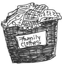 clothes hamper for family clothes