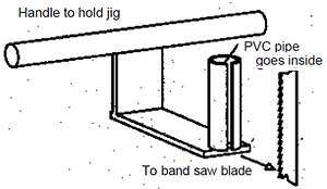 schematic of the pvc handle