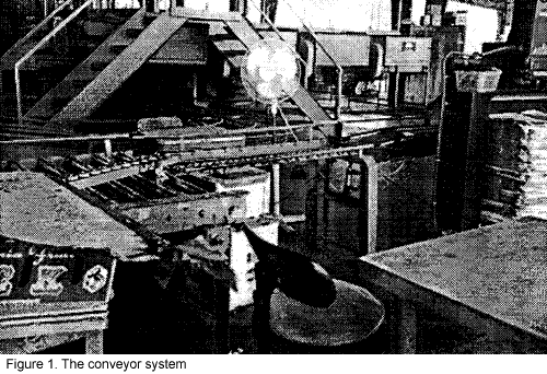 Figure 1. Photograph of conveyor system