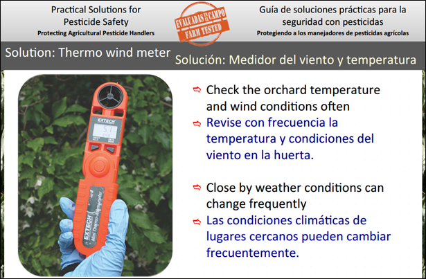 Thermo wind meter/Medidor del viento y temperatura poster