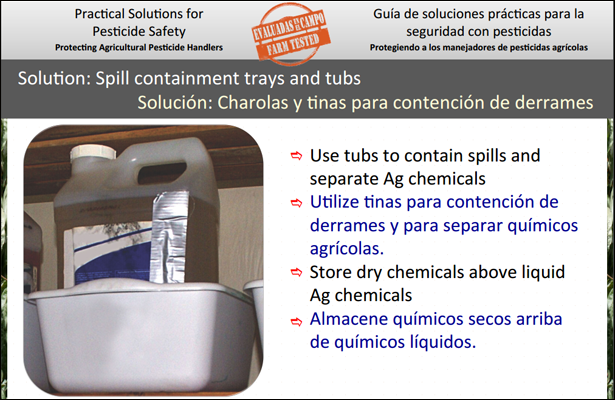 Spill containment trays and tubs/Charolas y tinas para contencion de derrames Poster