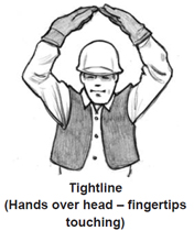 Tightline (Hands over head - fingertips touching)