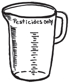 Pesticides only pitcher