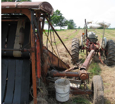 Exhibit 1 – View of tractor and attached Roto-Baler
involved in this incident