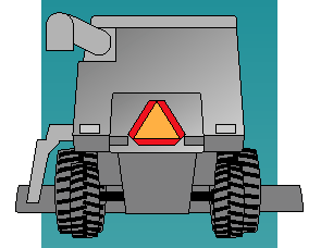 farm vehicle with smv sign